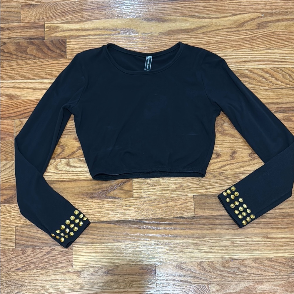 Crop top with open back